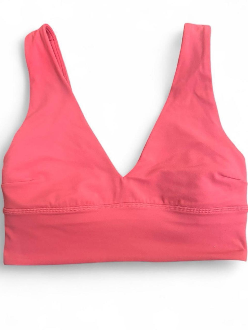 lululemon athletica Coral Pink V-Neck Sports Bra